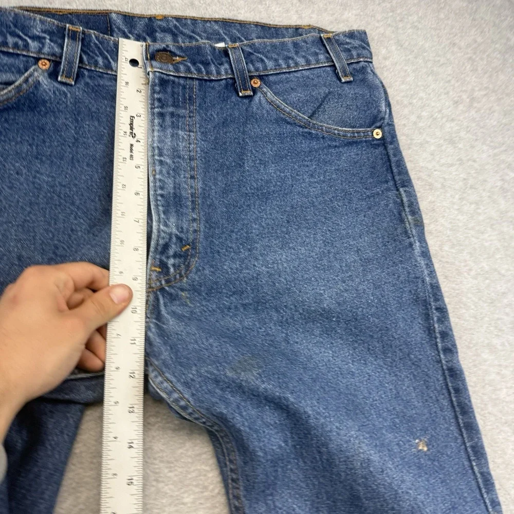 Vintage 90's Levi's 517 Orange Tab Denim Jeans 36x32 Vintage‎ Flare Orange Tab